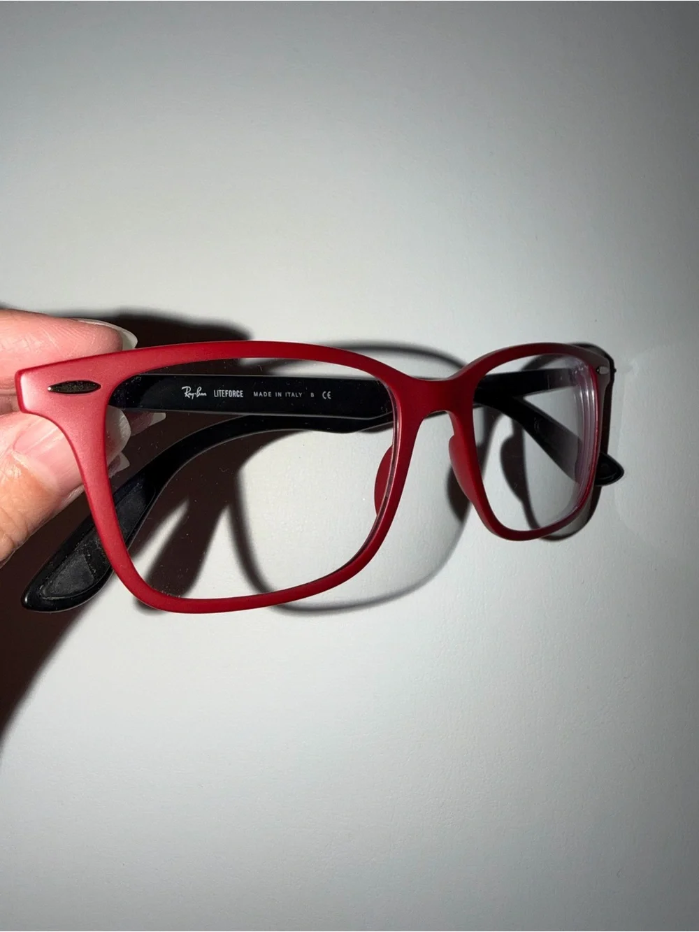 Ray-Ban Red and Black Scuderia Ferrari Rectangular Frames with Case
